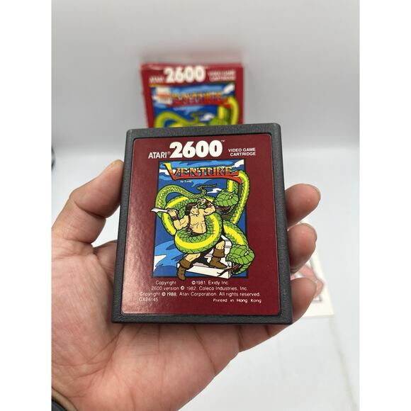 Venture ~ Complete In Box ~ Atari 2600 ~ Game Cartridge ~ Red Label - Picture 3 of 11